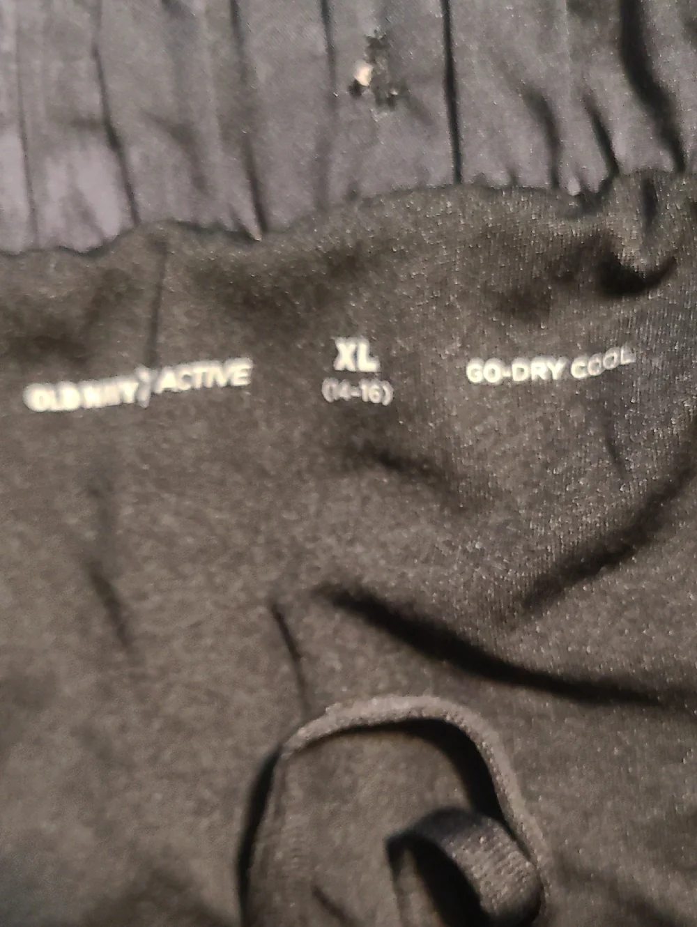 Old Navy Black Tie-Dye Kids Athletic Shorts